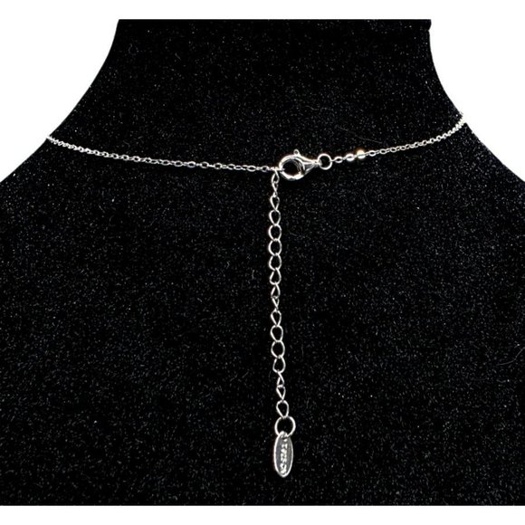 New Tocara Sterling Silver Starburst Pendant Necklace DiAmi Crystal Cluster Star - Picture 5 of 13